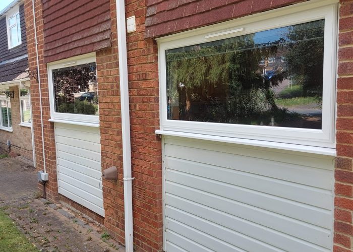 UPVC Windows Installation with Integral Blinds in Yateley