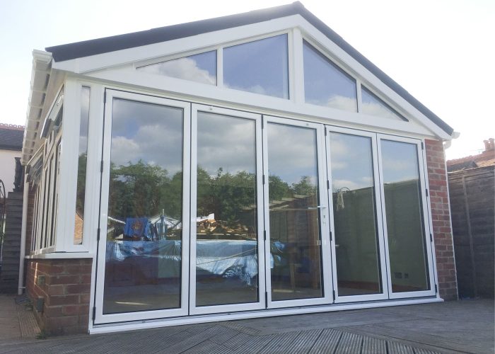 extension builder with bifold doors