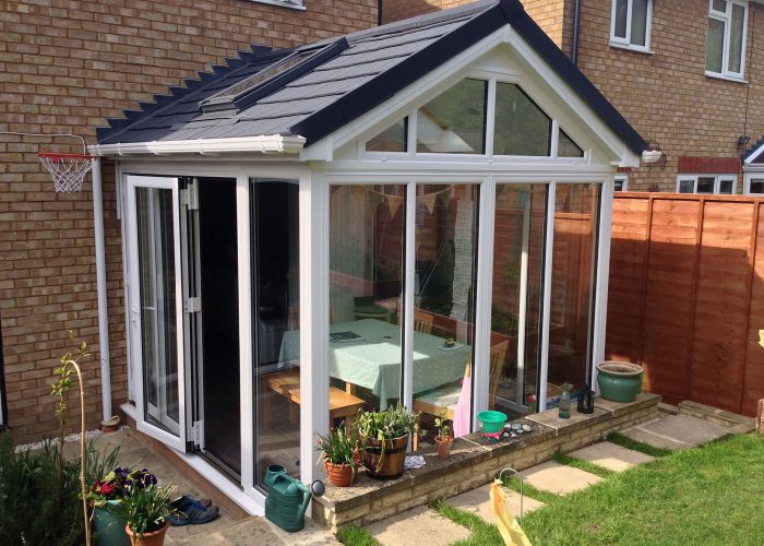 gable front conservatory installation in basingstoke