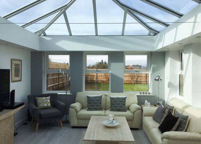 home extension with glass roof